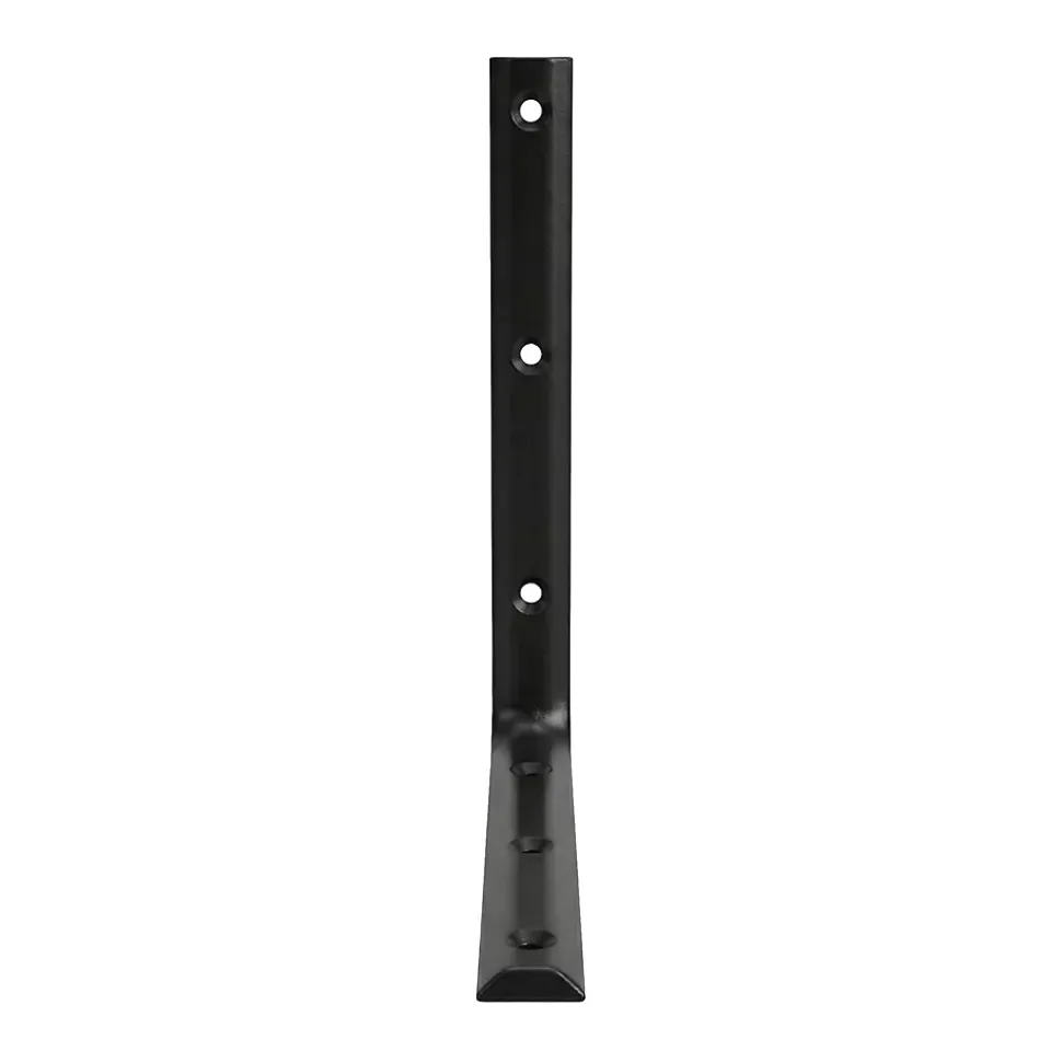 Equerre demi ronde 250 x 250 mm - acier noir