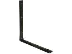 Equerre demi ronde 250 x 250 mm - acier noir
