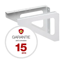 Equerres murales Blanc neige brillant RAL 9016B
