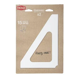 Equerres murales Blanc neige brillant RAL 9016B