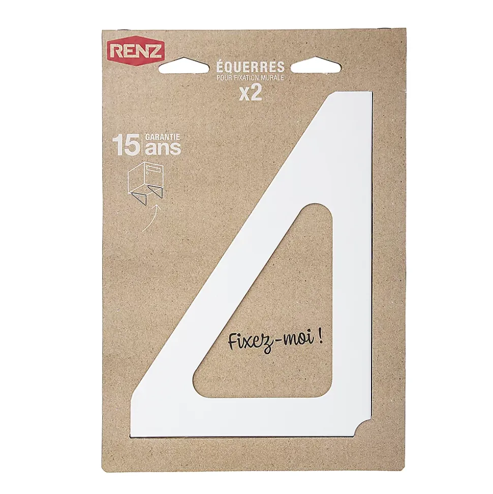 Equerres murales Blanc neige brillant RAL 9016B