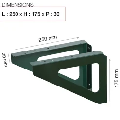 Equerres murales Vert brillant RAL 6005B
