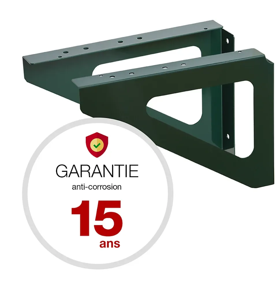 Equerres murales Vert brillant RAL 6005B