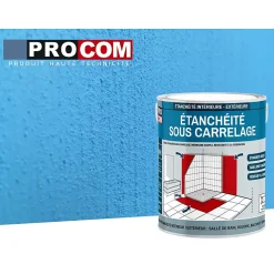 Etancheite sous carrelage, KIT douche, salle de bain, pièce humide - résine d'imperméabilisation, protection à l'eau - PROCOM-2.5