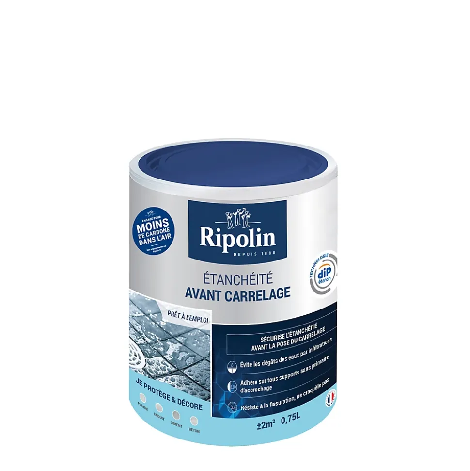 Etanchéité avant carrelage intérieur mat Ripolin 0,75L