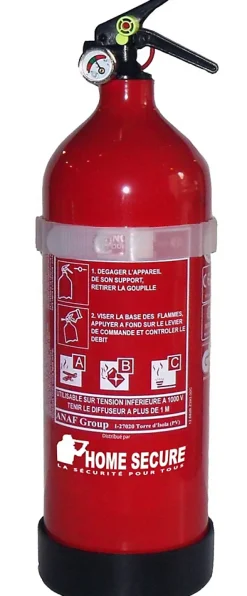 Extincteur poudre ABC 2 kg Lifebox avec manomètre