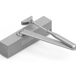 Ferme porte hydraulique réversible à glissière DOM Unik 4500 argent 120 Kg force 2 à 6