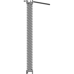 Ferme‑porte à recouvrement Diall pour portes intérieures jusqu'à 60 kg maxi en acier longueur 280 mm
