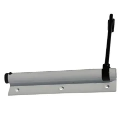 Ferme-porte à tige noir Diall Aluminium