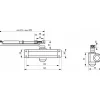 Ferme-porte automatique hydraulique - 30kg, arrêt 90 degrés, laqué gris - THIRARD