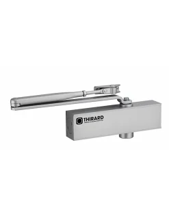 Ferme-porte automatique hydraulique Design force 2 à 4, argent - THIRARD