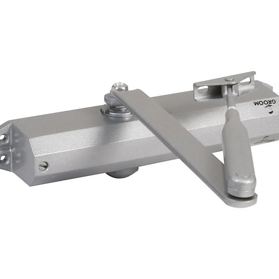 Ferme-porte GR010 Argent à bras compas - Groom - Force 3