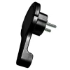 Fiche extra-plate Diall noir glossy 16A