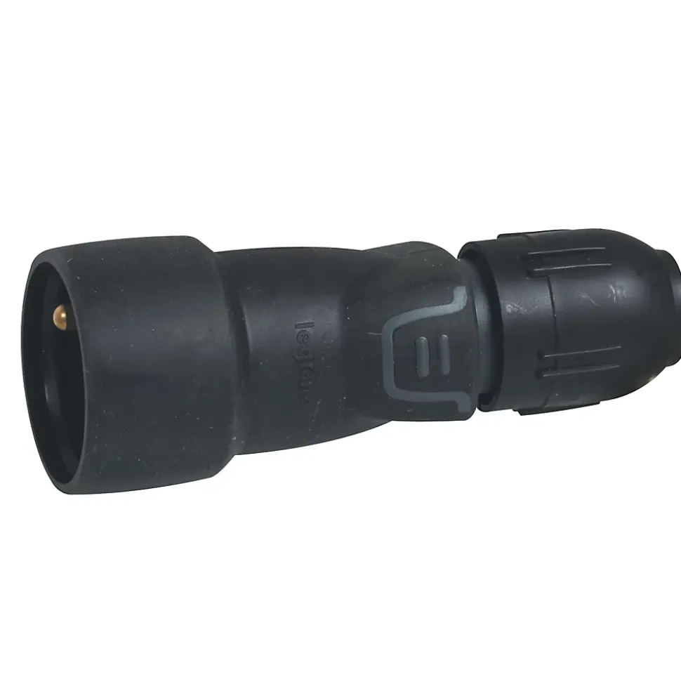 Fiche femelle 16A 2 P+T noir lumineuse Legrand