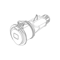 Fiche Femelle Tétrapolaire 32a 3p+n+t 380v - 5 Broches - étanche Ip44 - Ide