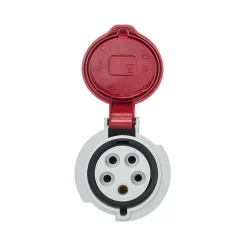 Fiche Femelle Tétrapolaire 32a 3p+n+t 380v - 5 Broches - étanche Ip44 - Ide