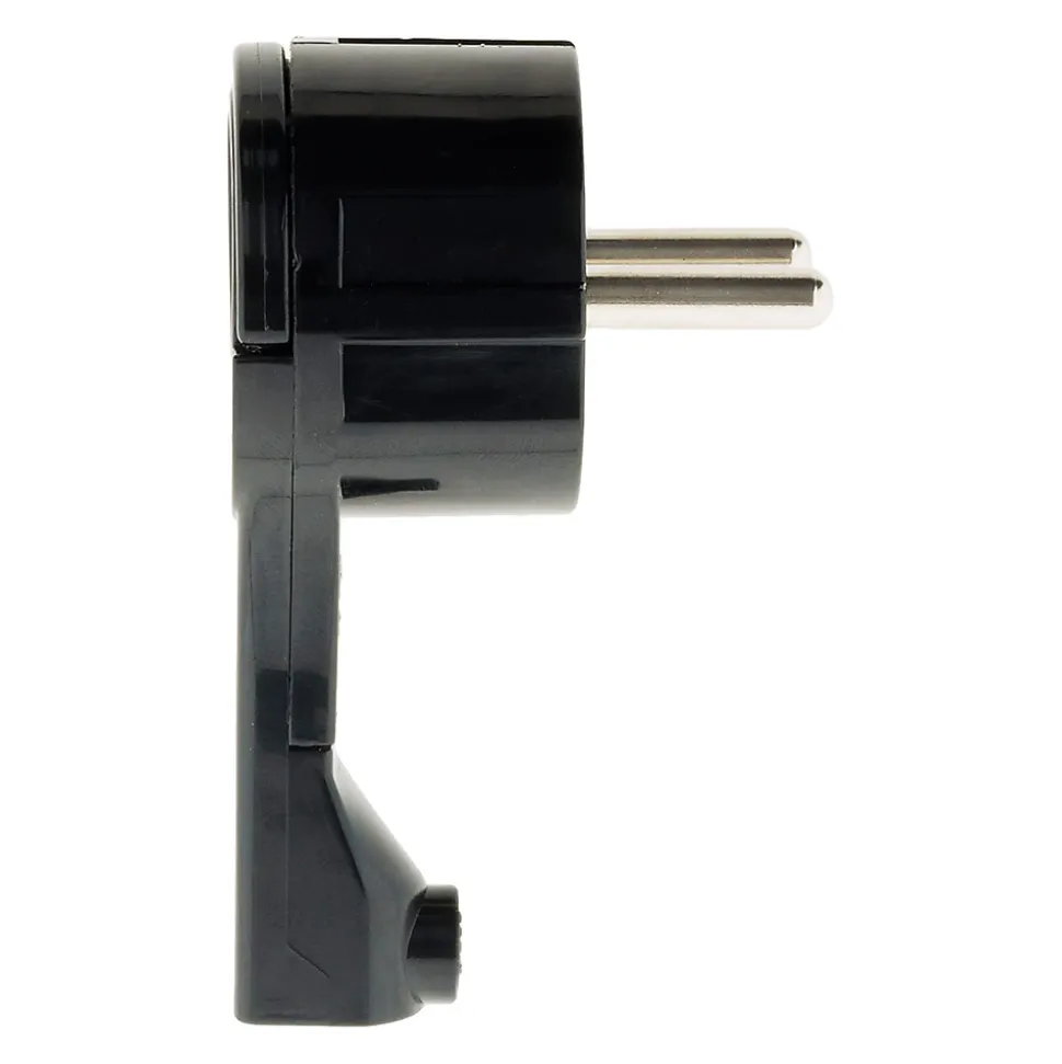 Fiche mâle 16A extraplate - Noire - Zenitech