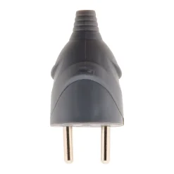 Fiche mâle 16A 2P+T - Gris - Zenitech