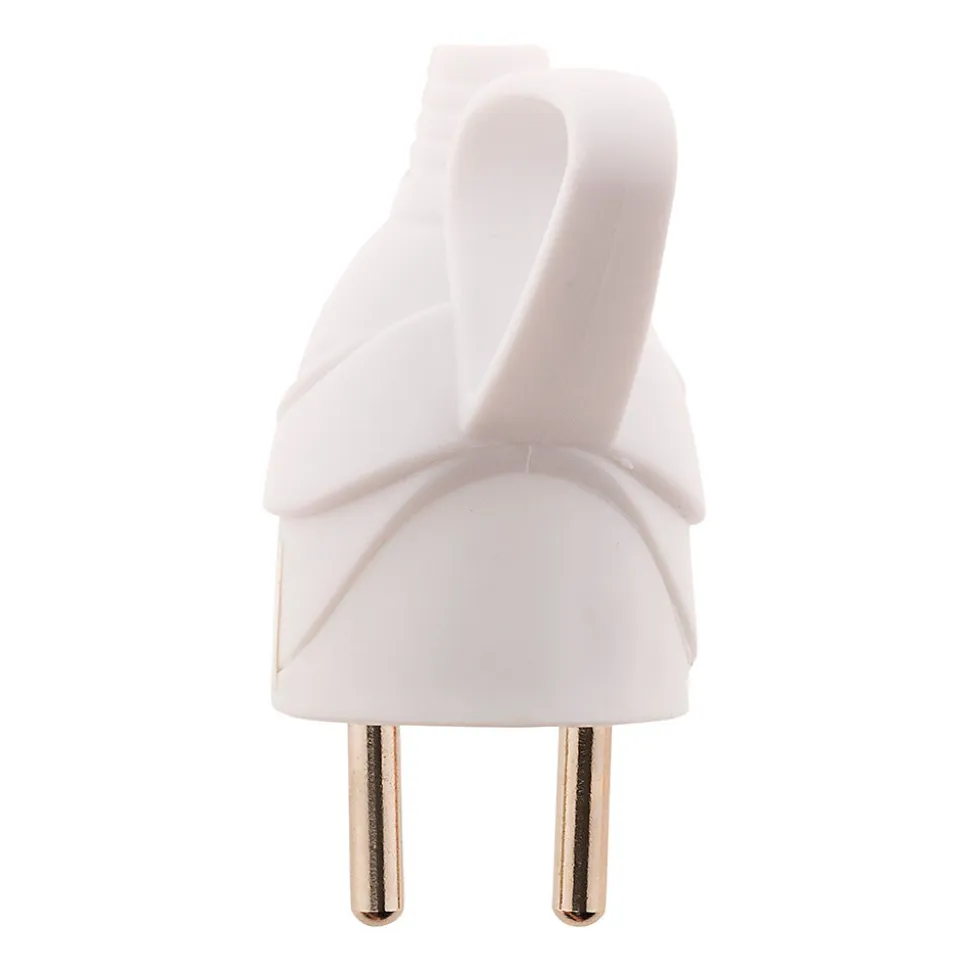 Fiche mâle anneau -16A 2P+T - Blanc - Zenitech