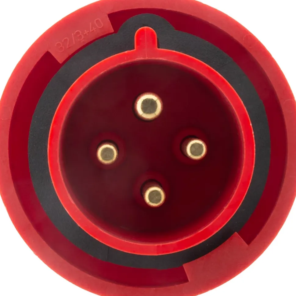 Fiche mâle IEC309 3P+T 32A - Zenitech