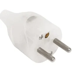 Fiche mâle lumineuse 16A sortie droite Diall