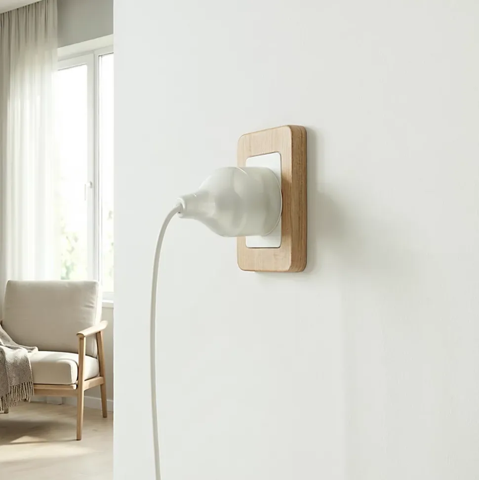 Fiche mâle lumineuse 16A sortie droite Diall