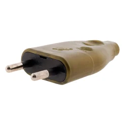 Fiche mâle 2P 6A - or - Zenitech