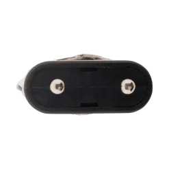 Fiche mâle 2P 6A latérale - Noir - Zenitech