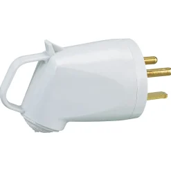 Fiche mâle Plexo 2 ports avec terre Legrand blanc 32A