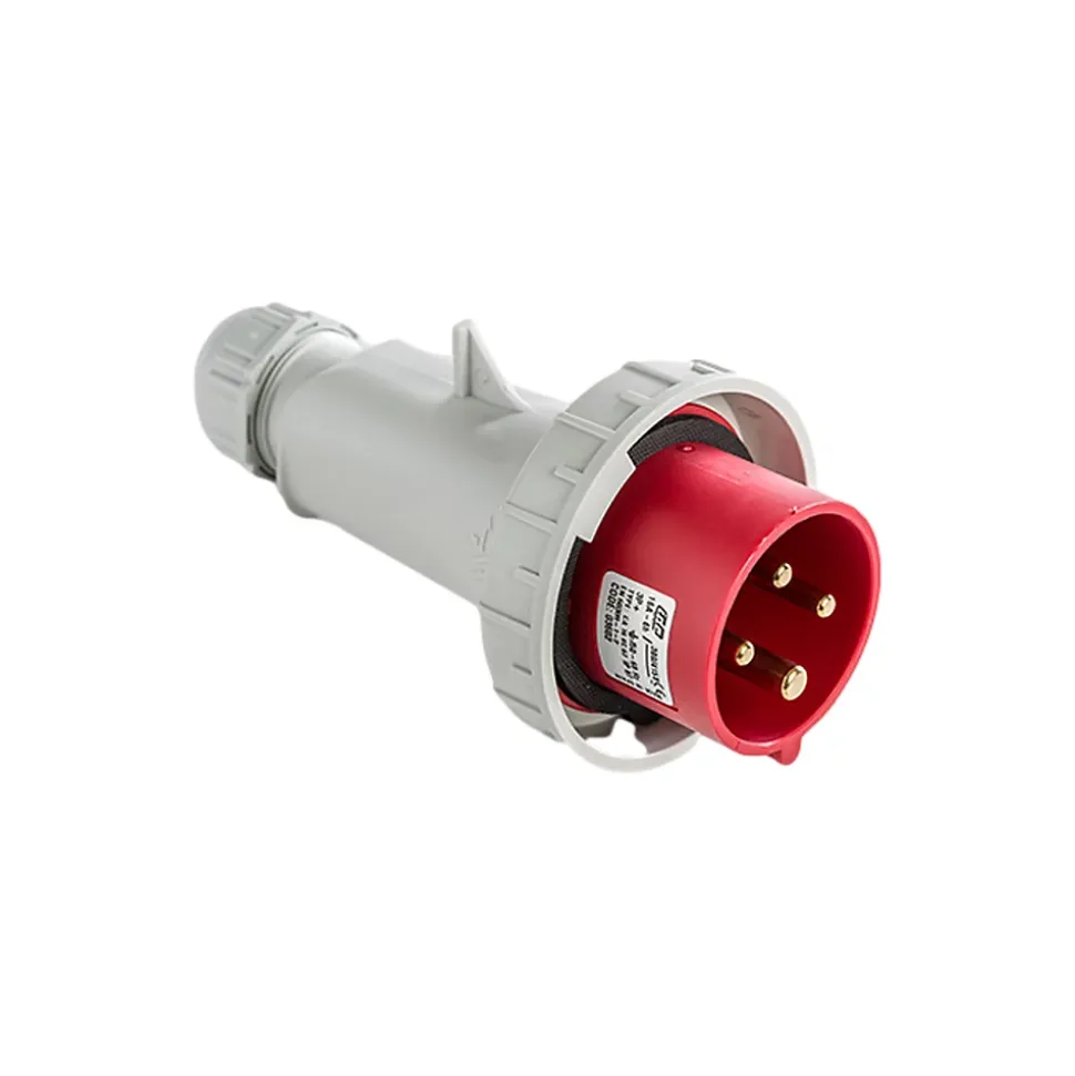 Fiche Mobile Male Triphasé 16a 3p+t 380v - 4 Broches - étanche Ip67 - Ide