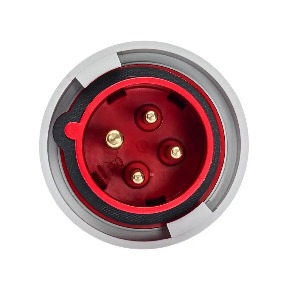 Fiche Mobile Male Triphasé 16a 3p+t 380v - 4 Broches - étanche Ip67 - Ide