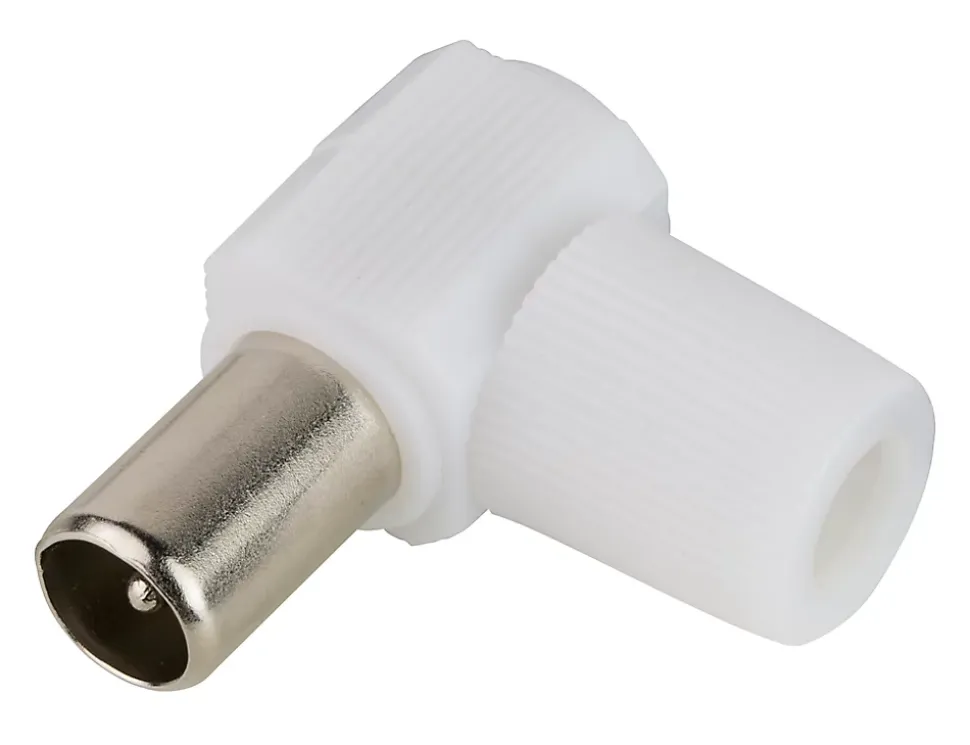 Fiche TV Mâle ø9.52 mm coudé à câbler Blyss, Or