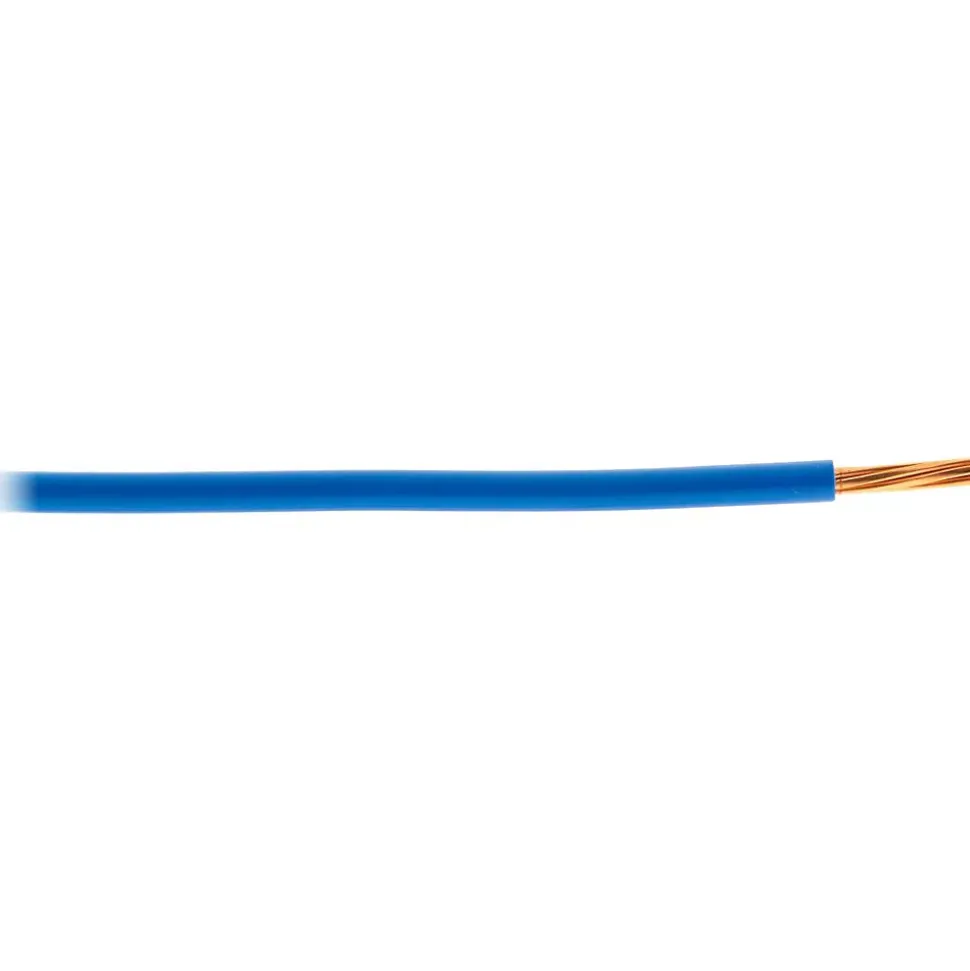 Fil électrique HO7V-R 10mm² 100m - bleu - Zenitech