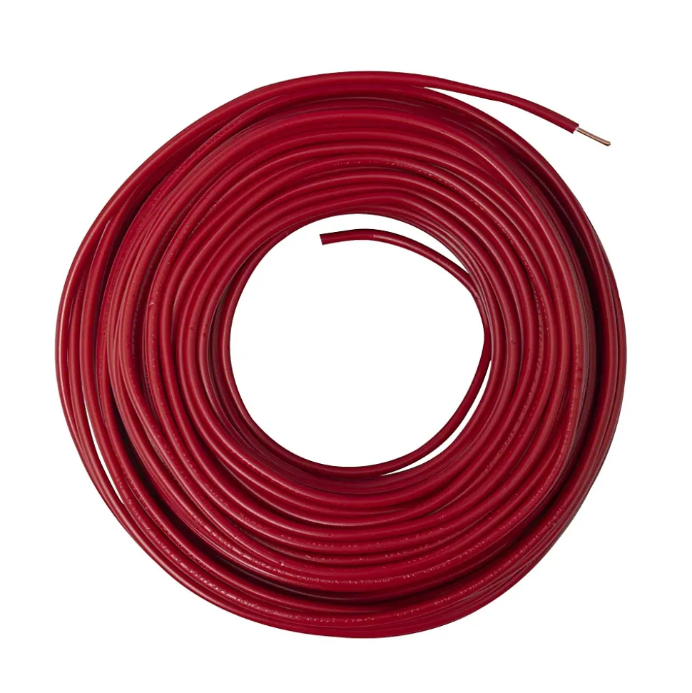 Fil électrique H07V-U 1,5mm² rouge - 25m - Zenitech