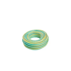 Fil 1,5mm² H07VU vert/jaune couronne 25m