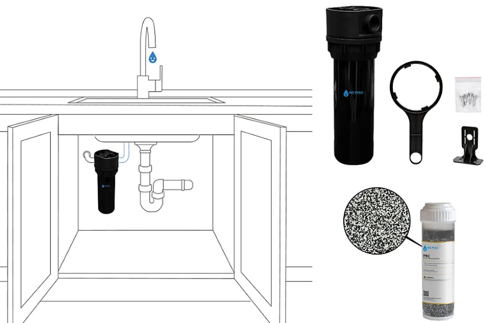 Filtre à eau anti-PFAS chlore et pesticides 30 000 L d eau pure sans perte de débit (certifié NSF 53)
