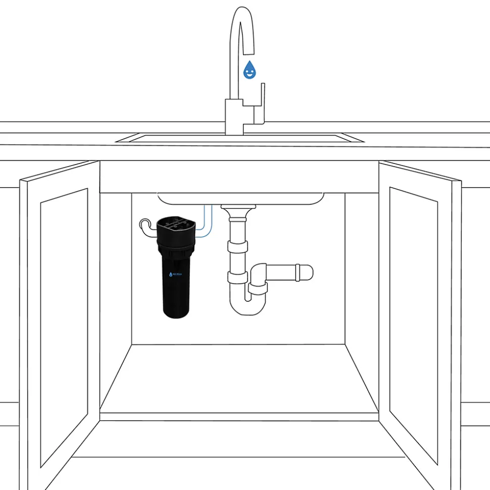 Filtre à eau anti-PFAS chlore et pesticides 30 000 L d eau pure sans perte de débit (certifié NSF 53)