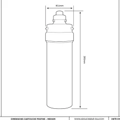 Filtre à Eau Profine Platinium Medium- Filtre Pour Le Traitement Des Polluants éternels (pfas) Et Métaux Lourds