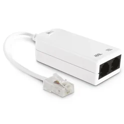 Filtre ADSL RJ45 Mâle avec prise RJ11 Femelle et prise RJ45 Femelle Avidsen