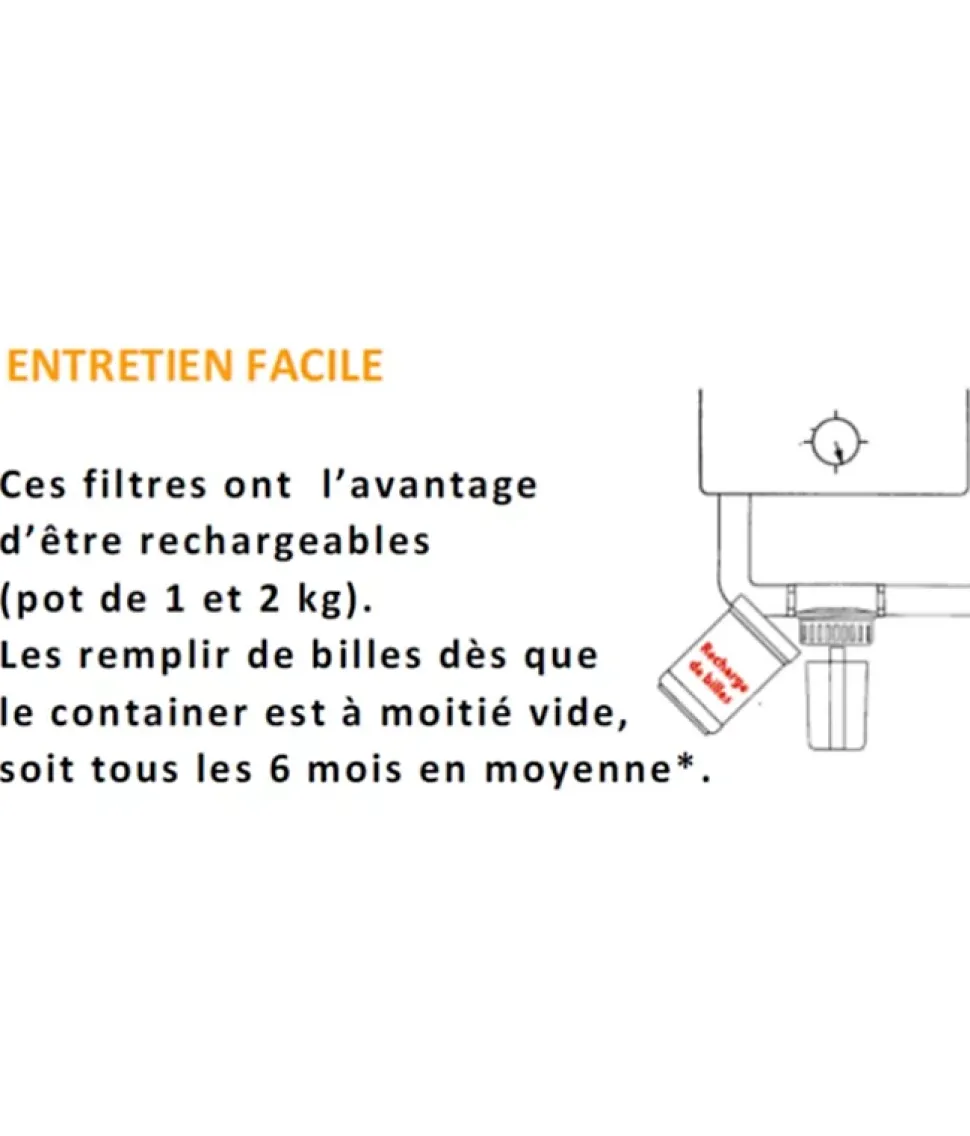 Filtre neutraliseur à condensat pour chaudière à gaz ou fioul 40 kW