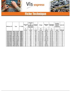 Fischer Ancrage FISCHER FBN II 8X66 Filetée sur 34 Acier zingué - 20 pièces