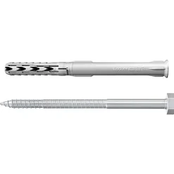 Fischer SXR 10 x 80 SS Cheville à tige longue avec vis tête hexagonale Set 4 pièces