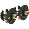 Fixation pour robinetterie Lavabo pour PER Ø16 raccord à glissement sortie mâle 12/17 (3/8")