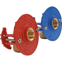 Fixation pour robinetterie Bain Douche pour tube Multicouche Ø16 raccord à compression sortie femelle 15/21 (1/2")