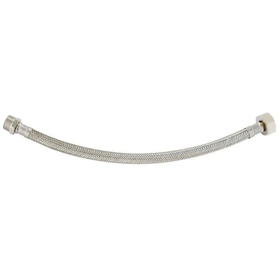Flexible sanitaire DN10 mâle/femelle 20x27, 30 cm (Mâle et écrou tournant)