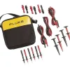 Fluke 700TLK Set de cordons de mesure de sécurité 3x rouge/3x noir 4 mm, 1,5 m, 10 A, CAT III 300 V