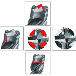 Foret béton SDS Plus diamètre 12 x 215 mm longueur utile 150 mm - multitaillants 7X - BOSCH - 2608576150