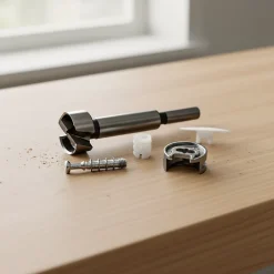 Foret Forstner Ø25 mm avec kit d’assemblage Diall pour montage de meubles