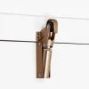 Frein de rétention force 115 N, en aluminium anodisé bronze, pour porte jusquà 100 KG.