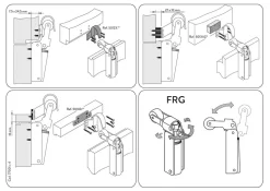 Frein de rétention force 115 N, totalement en acier inox 304, pour porte jusquà 100 KG.